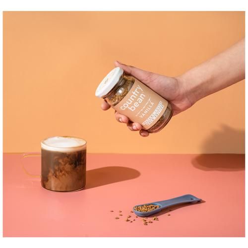 Country Bean Creamy Vanilla Bold Instant Coffee - 100percent Arabica, 50 g Bottle-6.webp